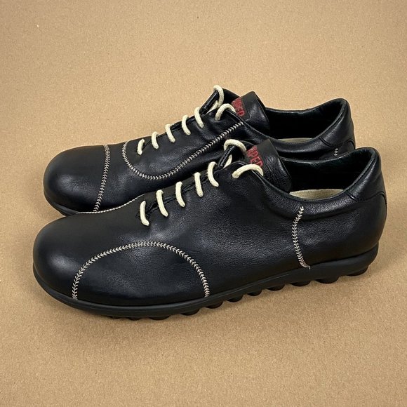 Camper Shoes - Camper Pelota Black Leather Sneakers Women's EU Size 41, US Size 11 Black 250GR